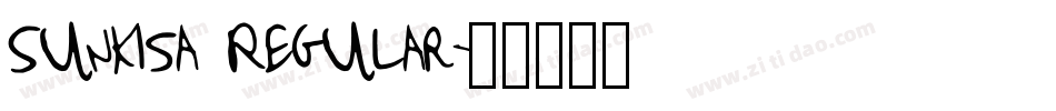 Sunkisa Regular字体转换